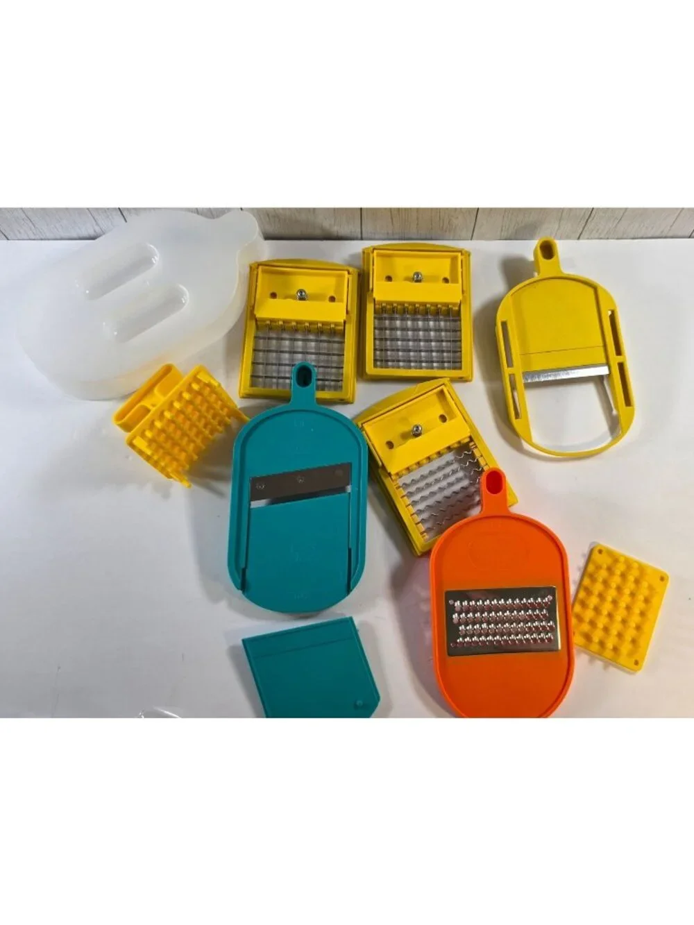 COOKS ESSENTIALS MANDOLIN SLICER ACCESSORIES BLADES REPLACEMENT PARTS 10 PC LOT